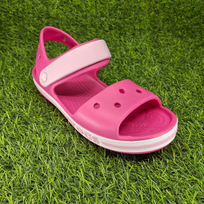[정품] 크록스 키즈 샌들 아동 주니어 아기 여름 슬리퍼 실내화 리넨니아 파우치