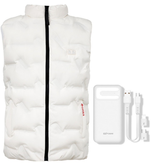 고스카 발열조끼 USB충전 보조배터리 포함