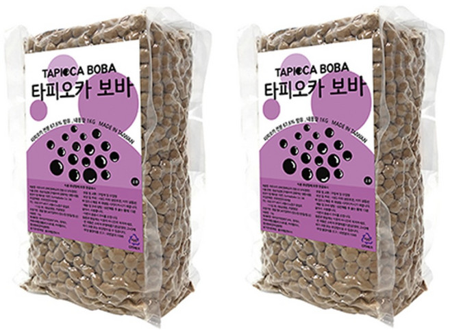 대만 타피오카 보바 2.0 1kg 2개세트, 2개입, 1개