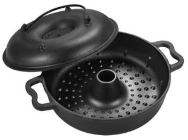 아로제 무쇠 직화냄비 고구마 옥수수 새우 감자 겨울간식 따끈따근 군고구마, 1개, 28cm