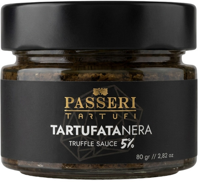 [파세리 타르투피] 블랙 트러플 소스 (페이스트 스프레드 페스토) - 블랙트러플 5% 함유 PASSERI TARTUFI, 80g, 1개