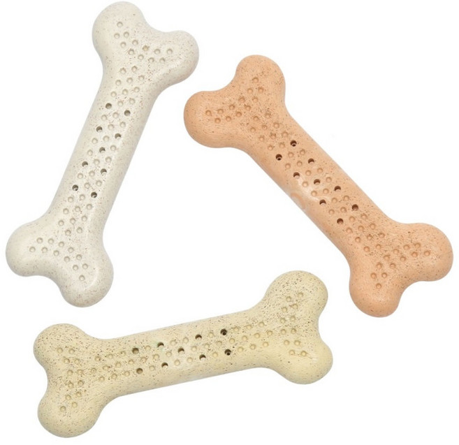 강아지 이갈이 우드스틱 커피나무 대용 옥수수 콘본 장난감, 우유, 1개