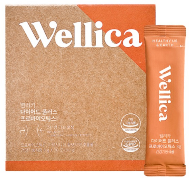 2위 - 웰리카 다이어트 프로바이오틱스 30p, 90g, 1개