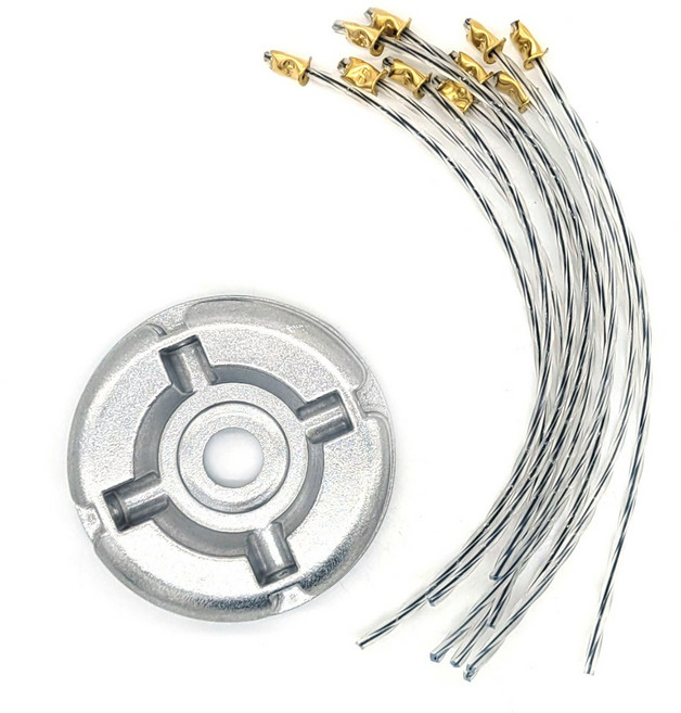 예초기와이어 리필 알루미늄원판 10P 카타마야 와이어 전동예초기전용, 1세트