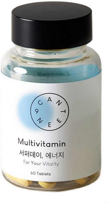 서퍼데이 에너지 종합비타민 면역 비타민B군8종 비타민D 엽산 마그네슘, 60정, 1개