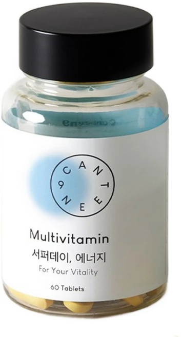 서퍼데이 에너지 종합비타민 면역 비타민B군8종 비타민D 엽산 마그네슘, 60정, 1개 - 쿠팡