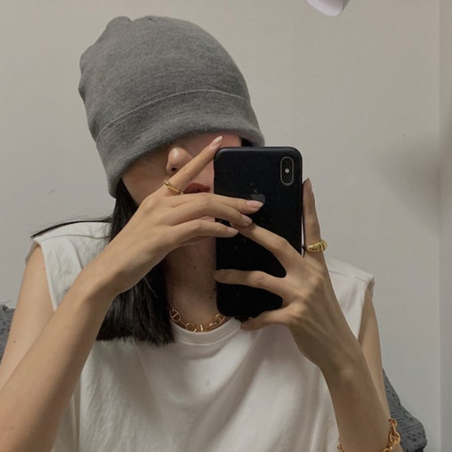 정승프로덕츠 무지 심플 비니 남녀공용 프리사이즈