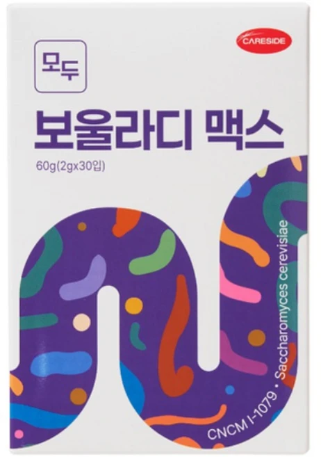 케어사이드 모두 보울라디 맥스 효모형 유산균, 30개, 소화+장건강, 2g - 쿠팡