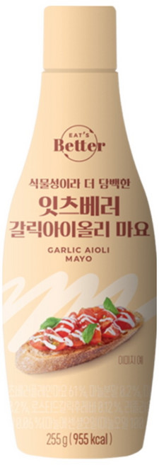 잇츠베러 갈릭아이올리마요, 255g, 1개