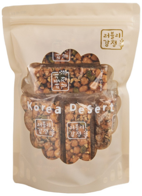 러블리강정 [ 견과 오란다 ] 고소하고 쫀득한 부드러운 수제 건강 간식, 200g, 1개