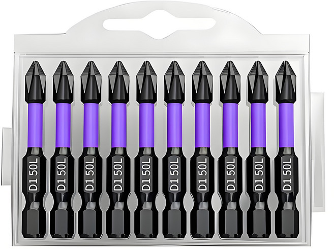 드릴 비트 세트 자석 다용도 만능 멀티 십자 드라이버 전동 드릴 육각 비트 50mm 1개, 1박스