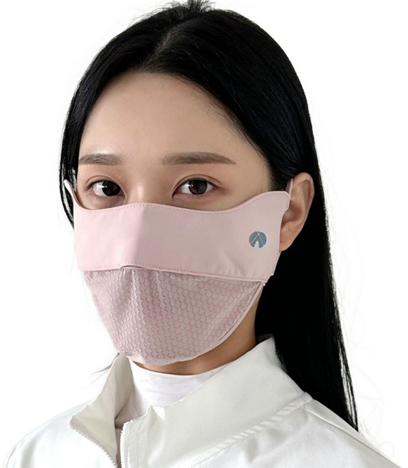 캠피셔스 UV차단 에어메쉬 마스크, 2개, 로즈핑크