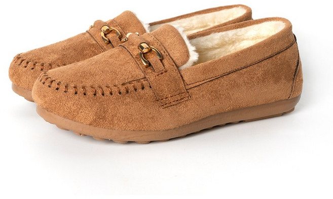 노스덕 여성 모카신 방한화 겨울신발 밍크(MINK)