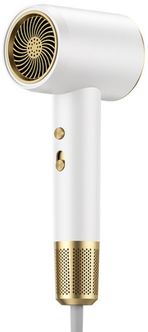 드라이어 2000W 초경량 휴대용 헤어 드라이기 음이온 소출력 속건 미용실 머리 케어 가정용 항온 온도조절 저소음 헤어드라이기 드라이, 흰색