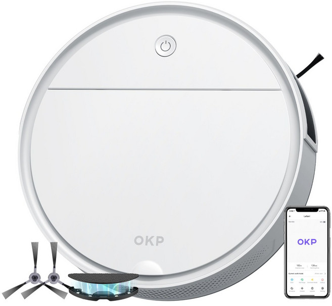 르팡 OKP 초소형스마트 로봇청소기 K5Pro 흡입+물걸레 동급 최강 가성비 APP 한국어 지원, K5 Pro