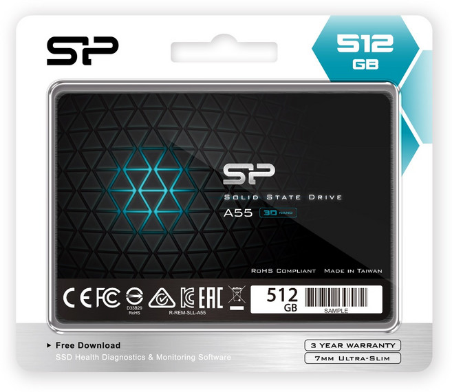 실리콘파워 Ace SSD, SSD A55, 512GB