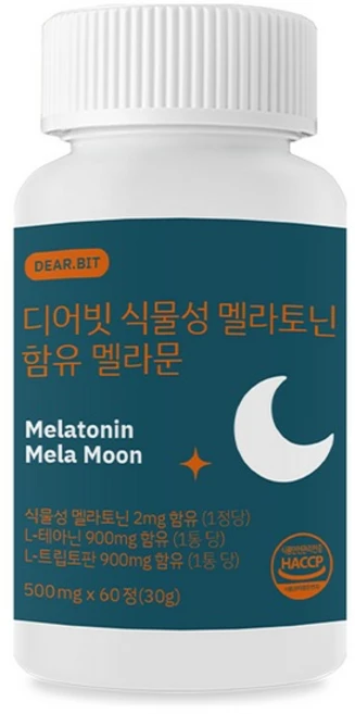 [디어퓨어] 멜라토닌 수면영양제 수면보조제 불면 숙면 수면건강 멜라토닌보충제 직장인 수험생, 1개, 60정 - 쿠팡