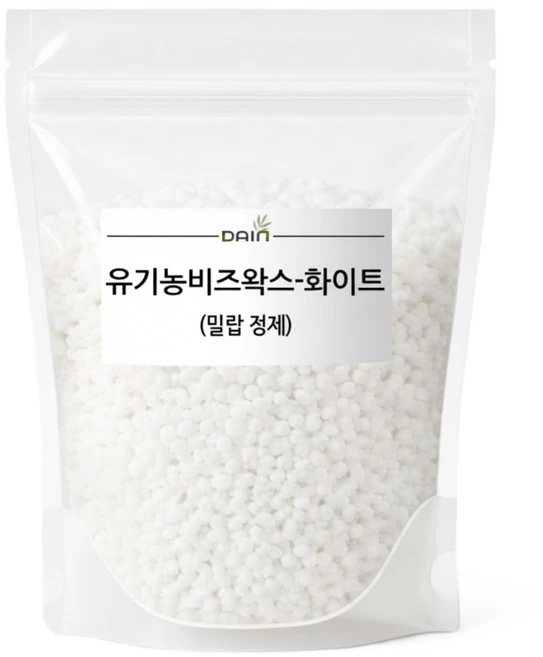 [다인] 유기농비즈왁스(밀랍 정제)-화이트- 화장품만들기, 1개, 100g - 쿠팡