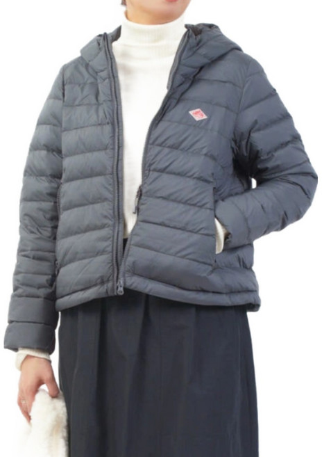 단톤 여성 미들 다운 후드 재킷 경량패딩 나일론 4컬러