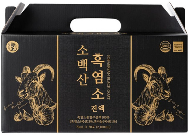 황지원 소백산 흑염소진액 국내산 6개월분 총180포 산후조리, 180개, 70ml