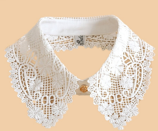 Makone 목폴라 넥카라 페이크카라 셔츠 레이스