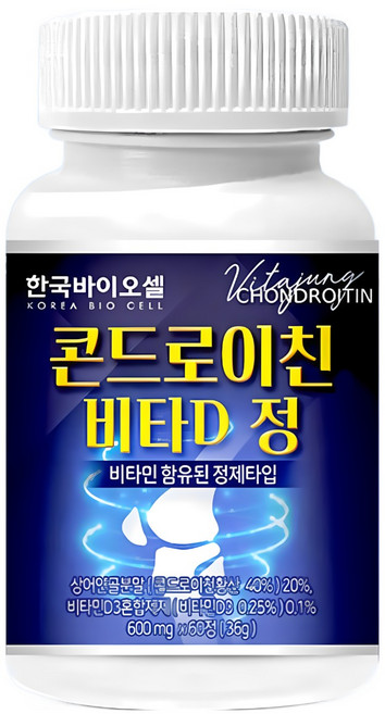 한국바이오셀 콘드로이친 비타D 정, 36g, 3개