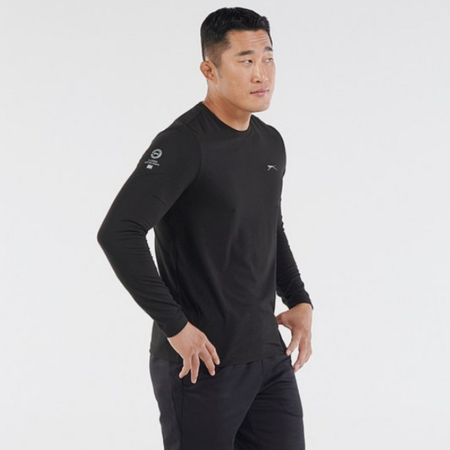 김동현 슬레진저 기능성 기모 티셔츠 히트텍 겨울작업복 보온 라운드 S24UR9105