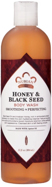 Nubian Heritage 허니 & 블랙 씨드 바디 워시, 384ml, 1개 - 쿠팡