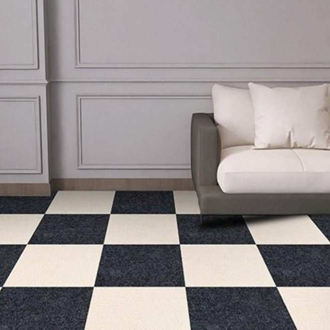 스타일닥터 타일 카페트 접착식 애견 미끄럼방지 소음 완화 바닥재 퍼즐매트, 다크 그레이, 18개