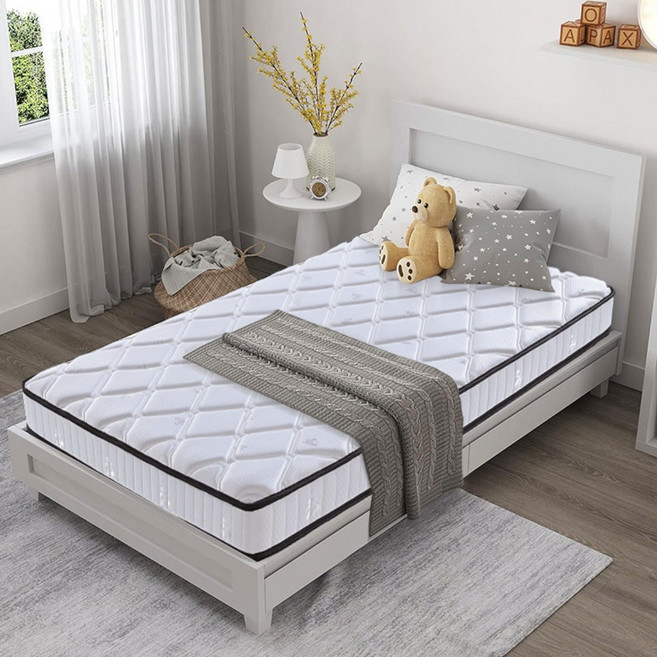 Ageye HUO JI 독립 스프링 매트리스 경추와 요추 삼중 지지 설치 없이 열어서 사용할 수 있습니다 컴포트 매트리스 100*190*18, 중간, 18cm