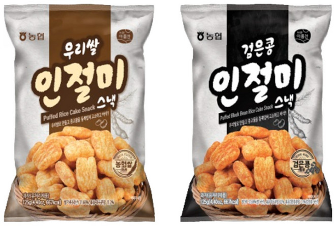 농협 인절미스낵 2종세트(인절미+검은콩), 250g, 6세트