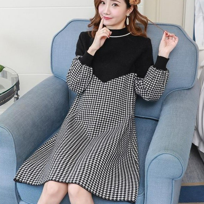 마마앙 임산부 원피스 기모 임부복 하객룩