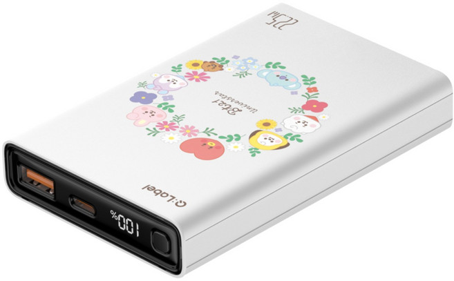 BT21 보조배터리 10000 가벼운 대용량 미니 C타입 USB BTS 굿즈