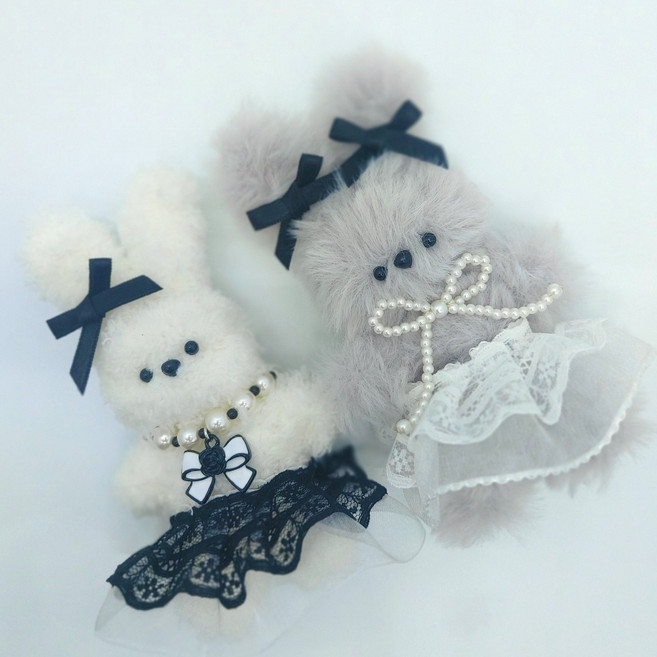 모모 모루인형 키링 만들기 키트 러블리 봄봄 B DIY세트, 1개