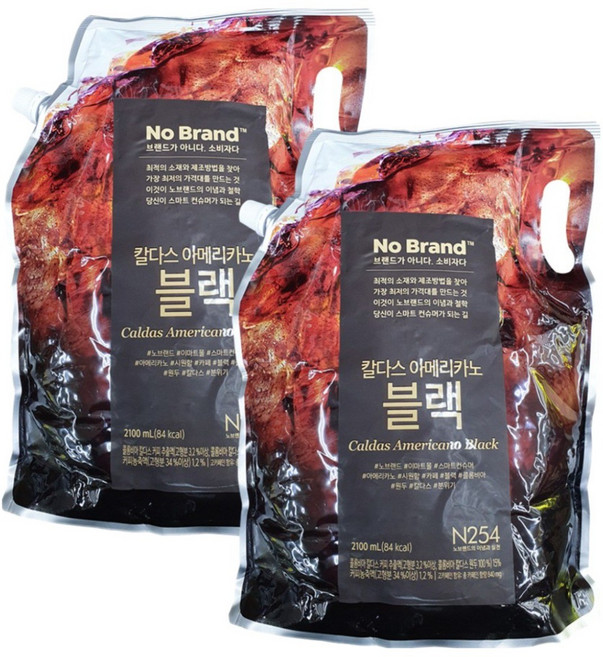 노브랜드 칼다스 아메리카노 블랙2.1L x 2, 2.1L, 3개