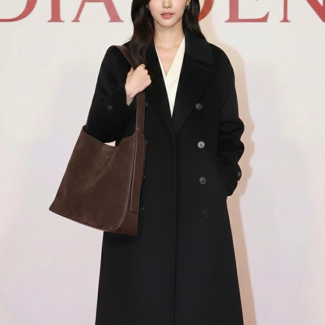 찰스앤키스 에드나 스웨이드 토트백 한소희 숄더백 여성 가방