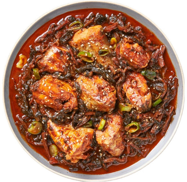 쿡솜씨 시래기 코다리 조림 밀키트 물없이 만드는 전설의 맛 레시피 국내산 무청시래기 950g 캠핑 데이트 홈파티