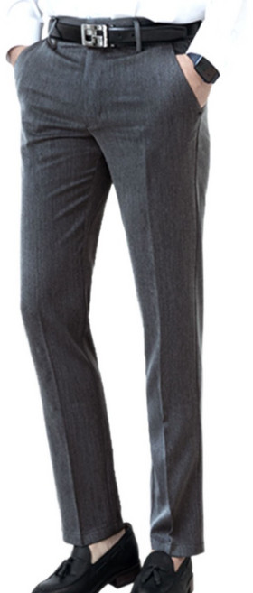 남성 두껍지않은 따뜻한 롱_숏 두가지 스타일 겨울 발열 기모 정장바지 슬랙스