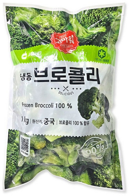 [씨기프트]냉동 브로콜리 브로커리 1kg 채소 볶음 샐러드, 1개