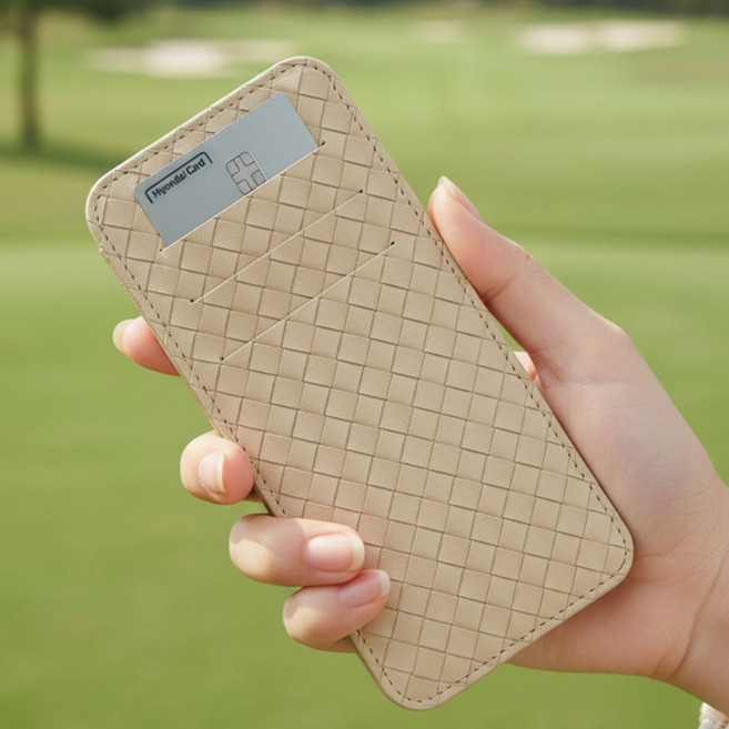 캐디샵 체크 요술 지갑 머니클립