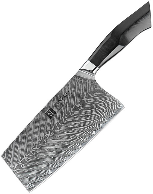 67겹 다마스커스 신주오 XINZUO 중식도 Cleaver Knife Damascus 미니 야채칼 만능칼 B32 FENG, 1개