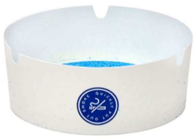 클로버 테크 다용도 일회용 발포 재떨이, 100개, 화이트