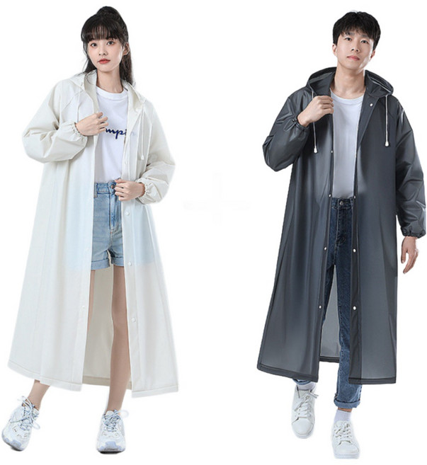 MJ21 성인 커플 다회용 EVA 우비 [1+1세트]