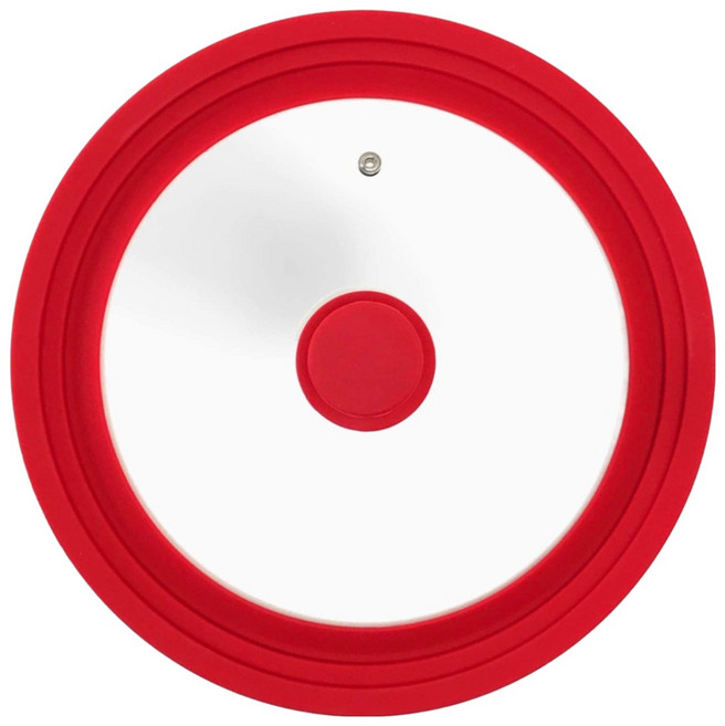 리빙글로리 실리콘 멀티 후라이팬 커버 26 28 30cm 냄비뚜껑 호환 유리 기름방지, 1개