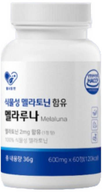 식물성 멜라토닌 함유 프리미엄 멜라루나 몽모랑시 품종 타트체리 600mgx60정, 3개, 60정