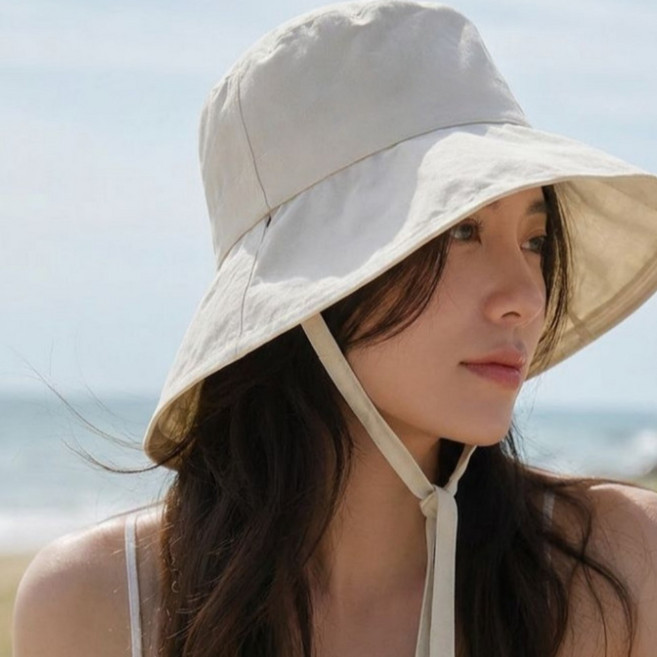 올끌레어 챙넓은 자외선차단 모자 벙거지모자 버킷햇