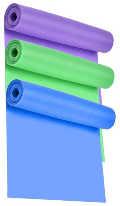 3종세트 데일리 스트레칭 라텍스 밴드 필라테스 요가 밴드, 퍼블+그린+블루, 퍼플,그린,블루, 1개