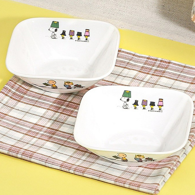 코렐 스누피더홈 샐러드볼중 2P, 혼합, 1세트