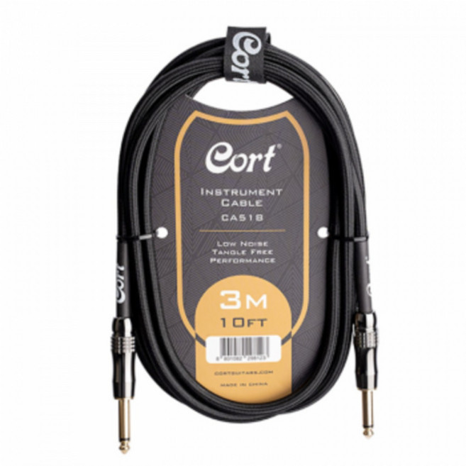 Cort Instrument Cable 3m / 콜트 기타 & 베이스 케이블-CA518