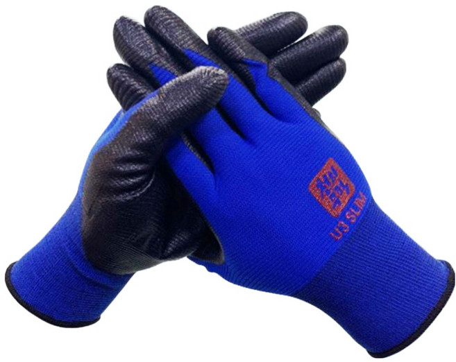 천하무적 U3슬림 여름장갑, 천하무적 U3슬림 여름장갑 블루_L, 10개